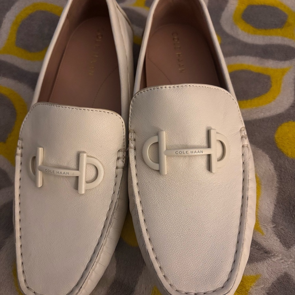 Cole Haan Women's White Loafers